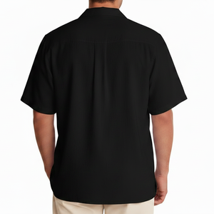 เสื้อยืดโอเวอร์ไซส์ทรงหลวมสำหรับผู้ชาย สกรีนโลโก้ได้ คอเสื้อเรียบ ระบายอากาศดี ไซส์พลัส ดีไซน์สตรีทแวร์ - Product Image 2