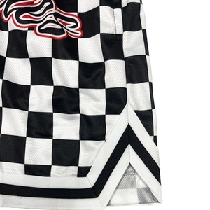Shorts de basketball personnalisés en mesh noir à séchage rapide pour hommes, shorts de sport pour la course et l'entraînement, design taille haute élastique, shorts en mesh - Product Image 5