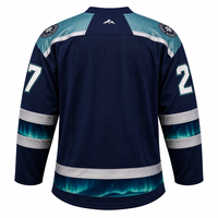 Maillot de hockey sur glace unisexe personnalisé, qualité supérieure, poids professionnel 220g, tissu mesh respirant, uniforme d'équipe, sublimation, twill.