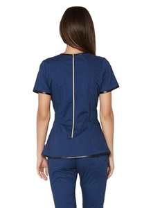 Traje azul Unisex para enfermería, uniforme de enfermería con diseño de muestra, con cremallera superior, nuevo estilo - Product Image 1