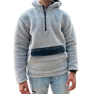 เสื้อฮู้ดขนเฟลซเชอร์ปาสำหรับผู้หญิงฤดูหนาว แบบมีซิปครึ่งตัว  รับผลิตตามแบบ OEM พร้อมโลโก้  เสื้อแจ็คเก็ตขนเฟลซเชอร์ปาสำหรับเล่นกีฬากลางแจ้ง  ขายส่งแบบ unisex - Product Image 1