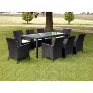 Ensemble de meubles de jardin noirs - Product Image 1