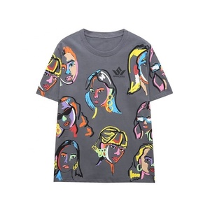 เสื้อยืดผ้าฝ้ายพิมพ์ลายสำหรับผู้หญิง แขนสั้น คอกลม ทรงปกติ ระบายอากาศได้ดี เสื้อยืดลำลองใส่ได้ทุกวัน - Product Image 2
