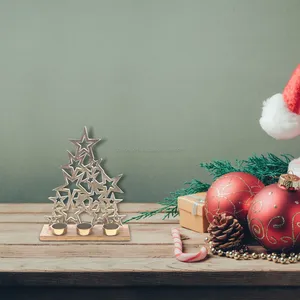 Porte-bougie décoratif en or de luxe pour la décoration de table de réception de mariage, support à bougie en fer artisanal de qualité supérieure Zahid - Product Image 2