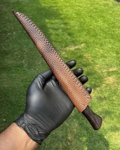 Cuchillo de Filetear Hecho a Mano de Acero Inoxidable con Mango de Madera y Funda de Cuero, Hoja de Punta Caída, Borde Recto, Grosor de 0.6 mm - Product Image 4