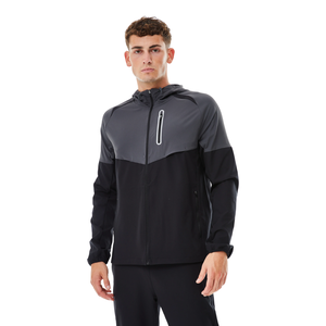 Conjunto Deportivo para Hombre con Capucha, Manga Larga, Bloques de Color, Secado Rápido, Poliéster Ligero, Ropa de Primavera, Fabricante OEM - Product Image 2