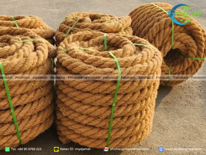 Corde en fibre de coco biodégradable, fournisseur vietnamien, pour la fixation naturelle des plantes et le soutien des arbres dans l'agriculture durable - Product Image 2