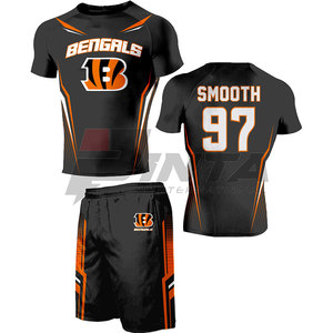 Uniforme de Fútbol Americano Personalizado con Logotipo, Transpirable, de Secado Rápido, Manga Corta, Ropa Deportiva Profesional - Product Image 4