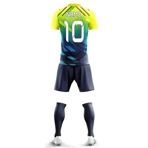Uniformes de Fútbol Personalizados al por Mayor de Fábrica, Conjuntos Unisex de Poliéster para Verano e Invierno, Jersey con Sublimación Personalizada para Equipos - Product Image 3