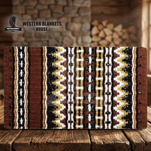 Customized WESTERN <b>BLANKETS</b> HOUSE Comfortable <b>Heavy</b> Show Equestrian Saddle Pad Western Designer Patterned Leather Patch Horse - Product Image 6