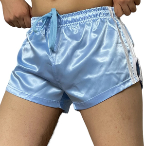 High Quality Running Nylon <b>Shorts</b> For Men Sky Blue Color <b>Compression</b> Sweat Gym Training Men Running <b>Short</b> - Product Image 6