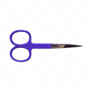 Elegante Tijera de Manicura de Acero Inoxidable con Mango de Plástico Morado, Hoja Recta, Punta Afilada, Herramienta Duradera para Recortar Uñas, Cuidado de Belleza - Product Image 5