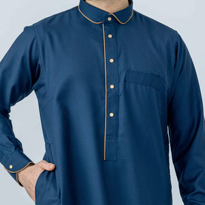 Men Juba Modest <b>Islamic</b> <b>Clothing</b> Traditional Muslim Long Robe Comfortable Loose Fit Breathable Fabric - Product Image 5