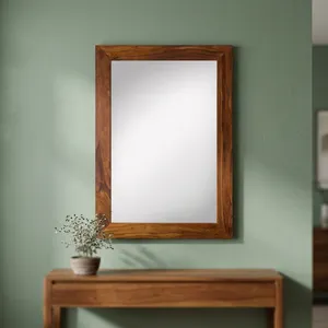 Solid Sheesham Wood <b>Mirror</b> Frame Handmade <b>Wooden</b> <b>Wall</b> <b>Mirror</b> Frame Rustic Decorative <b>Mirror</b> Frame for Bedroom Living Room - Product Image 5
