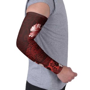 Manchon de bras unisexe à manches longues en soie glacée, imprimé par sublimation, protection solaire UPF50+ toutes saisons - Product Image 5