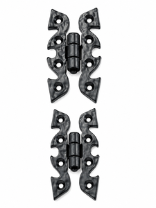 Charnière de porte noire traditionnelle en fonte, charnière papillon 70 mm - Product Image 5