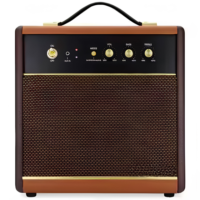 Portable Wireless Speaker Wooden Cabinet Bluetooth Full-Range Audio 45W Output Power Indoor Outdoor Use