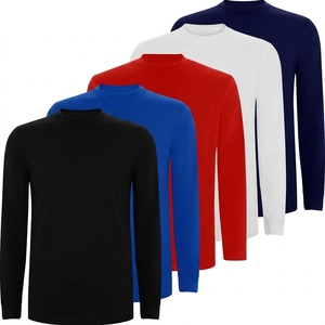 Wholesale Vintage Jersey 100% Cotton Long Sleeve Sport <b>T</b>-<b>shirt</b> with Pattern Customized Logo for Men Unisex Gym <b>Pack</b> of <b>5</b> - Product Image 4