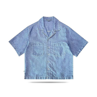 Chemise décontractée d'été pour homme, coupe oversize, manches courtes, en nylon léger à séchage rapide, imprimée sur mesure, style streetwear, approvisionnement en gros OEM