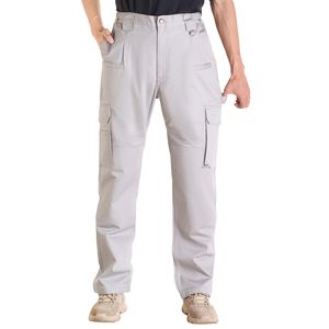 Pantaloni Cargo da uomo XXL taglia resistente alla fiamma Multi-tasche abbigliamento di sicurezza colore grigio - Product Image 1
