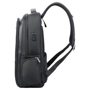 Custom Durable Modern Anti-Theft <b>Laptop</b> <b>Backpack</b> Zipper Geometric USB Charging Port Waterproof Nylon Lining Large Office - Product Image 1