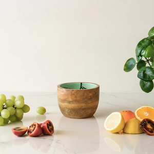 Bols à salade de fruits en émail imprimé motif bois, vaisselle de qualité export, bol imprimé Noël, prix abordable - Product Image 4