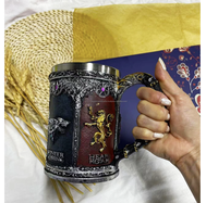 Mug à Moscow Mule en laiton artisanal avec poignée en laiton, 16 onces, mug à bière