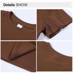 <b>Women</b> Plain Turtleneck <b>Sleeveless</b> Jersey Spring Breathable Slim Fit Casual T-<b>Shirt</b> Knitted with Logo Customization Support - Product Image 4