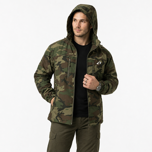 Casual Style Custom Woodland <b>Camo</b> Hood Tactical <b>Jacket</b> Outdoor Softshell Hunting Style Utility Windbreaker Men's <b>Jackets</b> Hoodies - Product Image 4