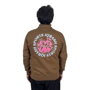 À la mode demi-fermeture éclair coton mélangé pull élégant sportif quart Zip sweat doux polaire de haute qualité pour hommes basiques sweat - Product Image 2