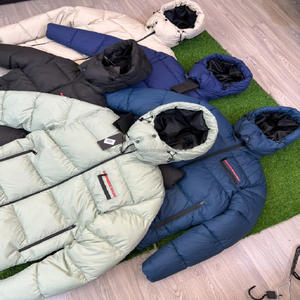 Vestes matelassées en nylon pour hommes de haute qualité, légères, couleurs mélangées, à capuche, pour l'extérieur, hiver, marque populaire, vente en gros - Product Image 4