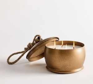 Hammered Brass Candle Vessels Vintage <b>Decorative</b> Candle Container For Luxury Interior Styling And <b>Table</b> <b>Decoration</b> - Product Image 3