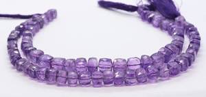 AAA Natural Brazil <b>Amethyst</b> Faceted Cube Beads 6-7 MM 3D Box Shape <b>Amethyst</b> Gemstone Beads 9 Inch <b>Amethyst</b> Beads For Jewelry - Product Image 3