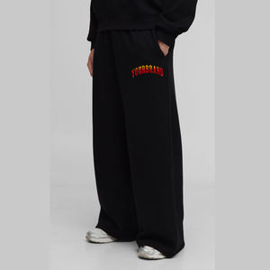 Pantalones de chándal holgados de corte recto extragrandes con doble cintura para hombre - Product Image 5