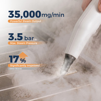 Nettoyeur Vapeur 1200W à Bouton Réglable, Machine de Nettoyage à Vapeur Haute Température Portable à Vitesse Variable pour Usage Domestique et Hôtelier