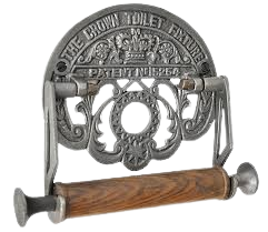 Achetez en gros : Porte-rouleau de papier toilette en fonte forgé à la main, finition laque brute, support de papier toilette suspendu - Product Image 3