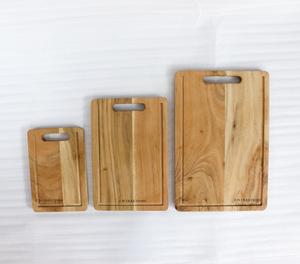 Planches à découper en bois durables pour la cuisine, planches à découper personnalisées, planches à découper longues et durables en acacia, planches à charcuterie rectangulaires avec poignée - Product Image 3