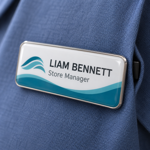 Placa de Identificación Personalizada con Nombre, Pin Metálico para Empleados, Etiqueta con Nombre Personalizada, Logotipo Personalizado, Proveedor Mayorista OEM - Product Image 3
