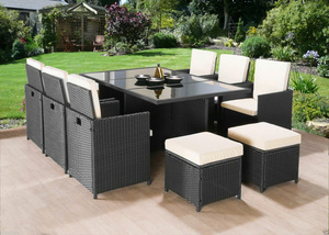 Ensemble de salle à manger d'extérieur en aluminium léger de luxe pour jardin, villa, terrasse, restaurant - Product Image 2