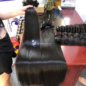 Vente en gros de cheveux chinois Remy vierges droites 100% Extensions de cheveux humains Machine à tisser les cheveux Double trame de haute qualité - Product Image 5