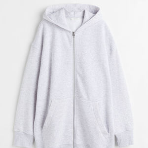 เสื้อฮู้ดผู้หญิงสีขาวลำลอง ผ้าฝ้ายฟลีซ แขนยาว เสื้อฮู้ดผู้หญิงแบบหนา - Product Image 4