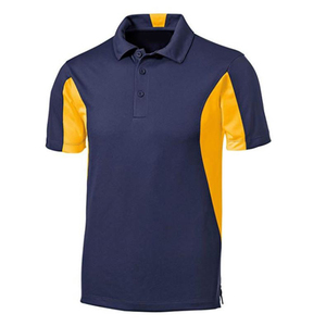 เสื้อโปโลแขนสั้นผู้ชาย สีดำแดง ตัดต่อสี แห้งเร็ว ผ้าถัก สไตล์ลำลอง - Product Image 5