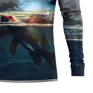 Camiseta de pesca de manga corta para hombre, de alta calidad, sublimada y personalizada, que absorbe la humedad, a precio económico. - Product Image 6
