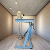 Agitateur vertical en acier inoxydable 2 kW 380 V pour le traitement des liquides, capacité 50 L, niveau de sécurité élevé