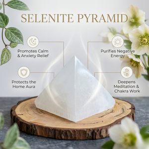 Pyramide en sélénite naturelle Kartavya, pierre de cristal polie pour la décoration intérieure et la guérison Reiki - Product Image 4