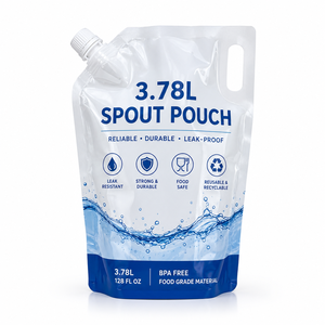 Bolsa con soporte impresa personalizada, superventa de septiembre, detergente para ropa en polvo, embalaje de plástico PET/PE, bolsa con boquilla inferior - Product Image 5