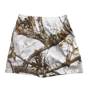 High Quality 100% Cotton 5 Inch Double Layer Custom Youth Men Solid Mesh Knitted Drawstring Basketball Shorts Waterproof - Product Image 2