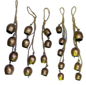 Guirlande de cloches moderne Décoration de Noël Cloches suspendues en métal écologiques pour l'arbre de Noël - Product Image 1