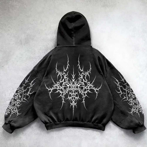 Sudadera con Capucha Bordada para Hombre con Logotipo en la Manga, Sudadera Personalizada de Estilo Urbano, Fabricante Mayorista - Product Image 5