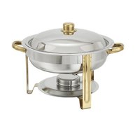 Ensemble de Buffet martelé en cuivre, plat à frire rectangulaire en cuivre avec support noir
